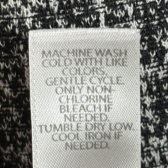 J. Jill sophisticated gray tweed look soft face framing collar sleeveless XL - Picture 8 of 9